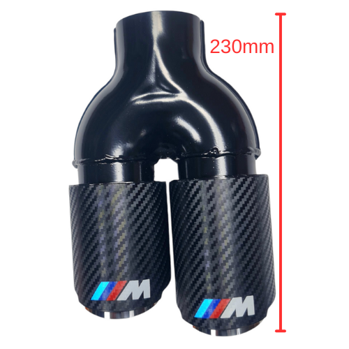 Двоен накрайник за ауспух BMW M – Карбон (десен)
