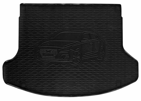 Гумена стелка за багажник Rigum за Hyundai i30 N Fastback (2018+) с 3D щампа на автомобила