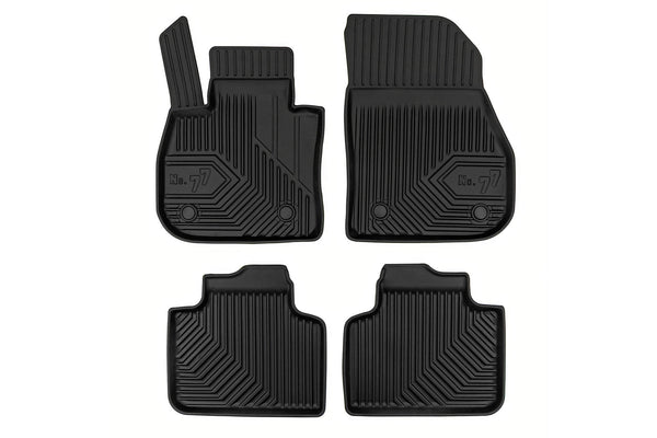 2.5D Гумени стелки Frogum №77 за BMW X1 U11 (2022+), X2 U10 (2022+), MINI Countryman (2022+), 3 части, черни