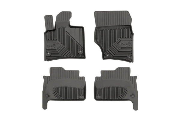 2.5D Гумени стелки Frogum №77 за Audi Q7 (2006–2015), 4 части, черни