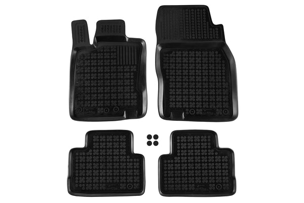 Гумени стелки Rezaw-Plast за Nissan Qashqai (2014+), 4 части, черни