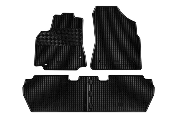 Гумени стелки Rigum за Peugeot Partner 5M (2008+), версия Packet Child, 4 части, черни