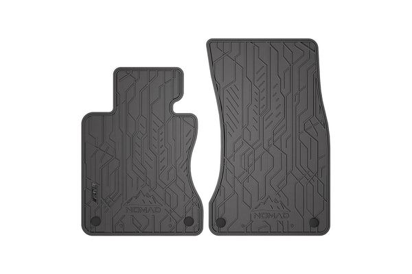 Предни гумени стелки NOMAD за BMW Серия 5 E60/E61 (2003–2010), 2 части, черни