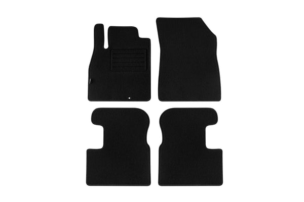 Мокетни стелки Petex за Nissan Micra K13 (2010–2017) Rex, 4 части, черни
