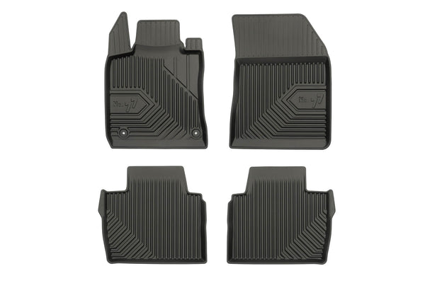 2.5D гумени стелки Frogum No 77 за Peugeot 508 (2018+), 4 части, черни