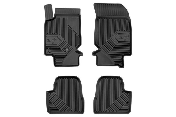2.5D Гумени стелки Frogum №77 за Peugeot 208 (2019+), 4 части, черни