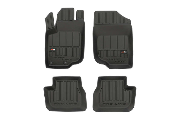 3D Гумени стелки Frogum за Peugeot 207 (2006–2012), 4 части, черни