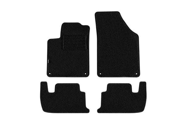 Мокетни стелки Petex за Peugeot RCZ (2010 +), 4 части, черни, Rex