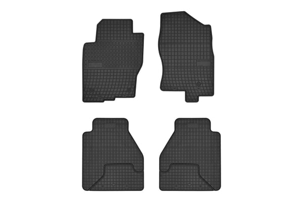 Гумени стелки Frogum за Nissan Navara / Pathfinder (2010–2015), 4 части, черни