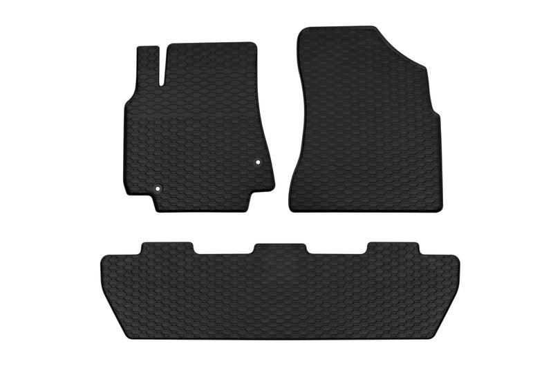 Гумени стелки Geyer&Hosaja за Peugeot Partner (2008–2018), 3 части, черни