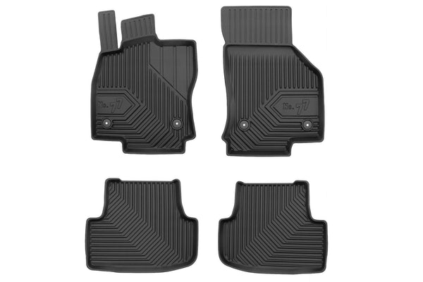 2.5D Гумени стелки Frogum №77 за Audi A3 8Y (2020+) за всички модели без Mild Hybrid, 4 части, черни