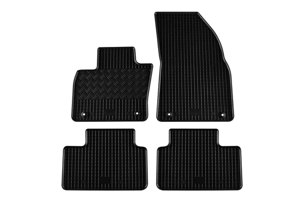 Гумени стелки Rigum за Volvo XC40 (2018+) – 4 части, черни