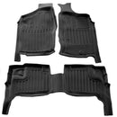 3D гумени стелки Stingray за Nissan Navara D22 (1998+), десен волан, 3 части, черни