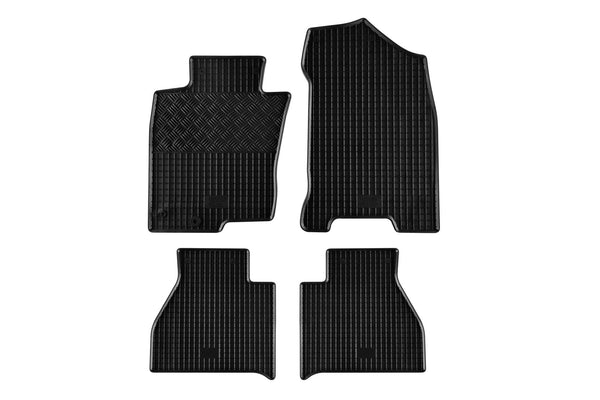 Гумени стелки Rigum за Nissan Navara (2016+), комплект 4 части, черни
