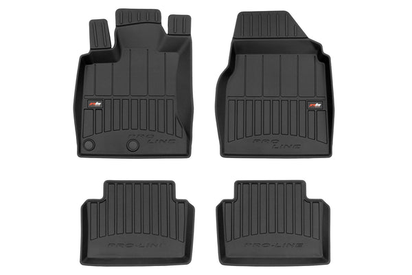 3D Гумени стелки Frogum за Nissan Qashqai (2006–2013), 4 части, черни