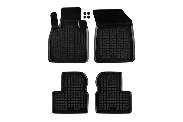 Гумени стелки Rezaw-Plast за Nissan Micra (2010–2016), 4 части, черни