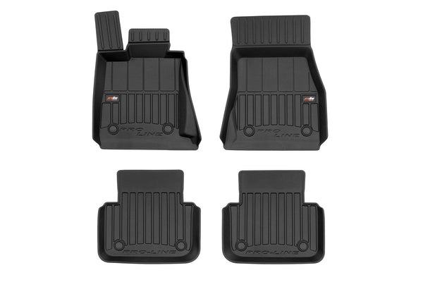 3D Гумени стелки Frogum за BMW Серия 8 G16 Gran Coupe xDrive (2019+), 4 части, черни
