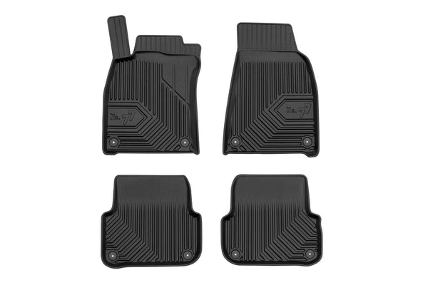 2.5D Гумени стелки Frogum №77 за Audi A6 C6 (2004–2006), 4 части, черни