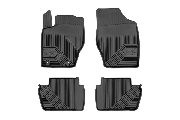 2.5D Гумени стелки Frogum №77 за Peugeot 307 Комби (2001–2007), 4 части, Черни