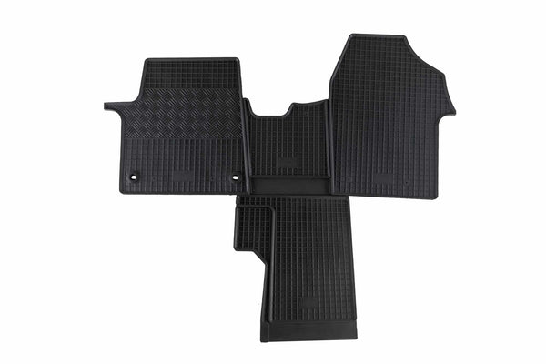 Гумени стелки Rigum за Peugeot Expert (2016+), 2 места, 4 части, черни