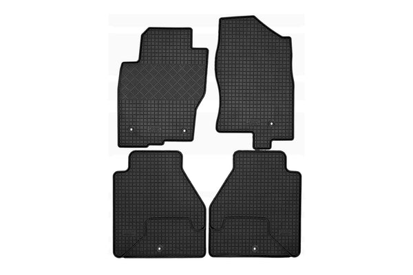 Гумени стелки Rigum за Nissan Navara / Pathfinder (2010+), 4 части, черни