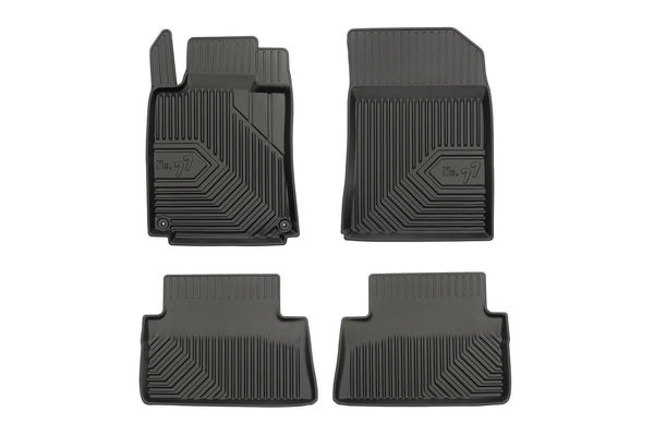 2.5D гумени стелки Frogum No 77 за Peugeot 508 (2010–2018), 4 части, черни
