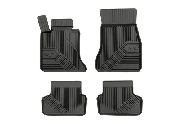 2.5D Гумени стелки Frogum №77 за BMW Серия 5 G30 седан, G31 комби (2017+) – 4 части, черни