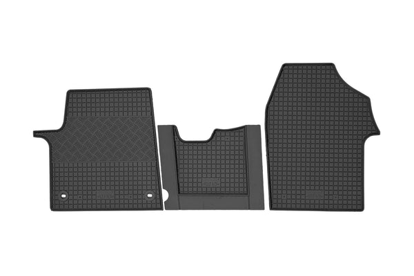Гумени стелки Rigum за Peugeot Expert / E-Expert (2020+), 2 или 3 места, 3 части, черни