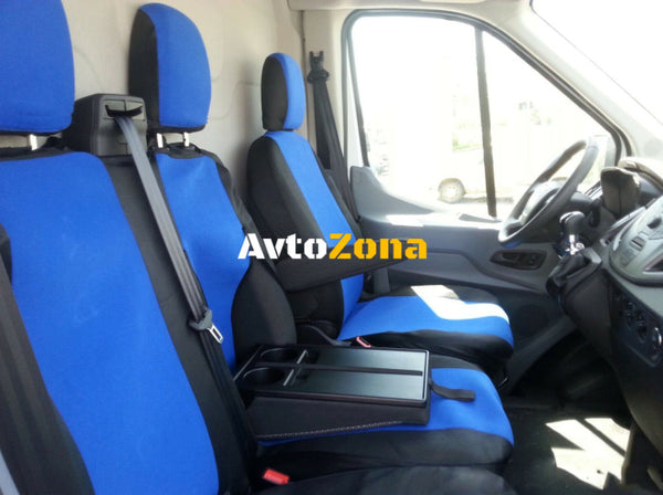 2 + 1 комплект калъфи / тапицерия - специално ушити за Ford Transit 2013 + - пасват