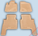 Гумени стелки Rezaw-Plast за Hyundai Santa Fe (2007-2012) тип леген бежови