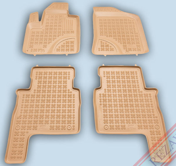 Гумени стелки Rezaw-Plast за Hyundai Santa Fe (2007-2012) тип леген бежови