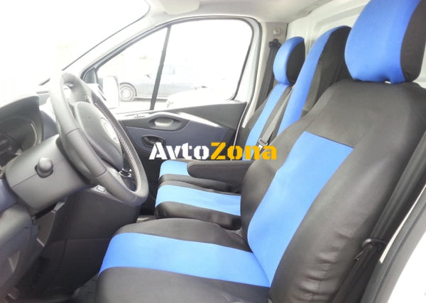 2 + 1 Калъфи тапицерия за предни седалки за Опел Виваро Opel Vivaro Рено Трафик Renault Trafic 2014 + - Avtozona