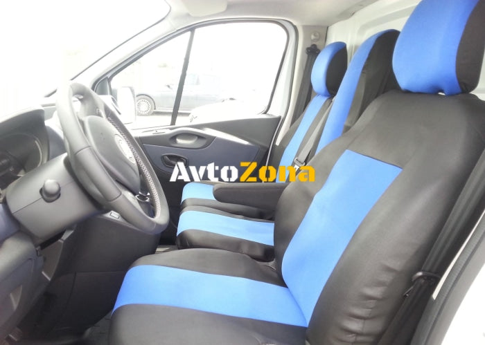 2 + 1 Калъфи тапицерия за предни седалки за Опел Виваро Opel Vivaro Рено Трафик Renault Trafic 2014 + - Avtozona