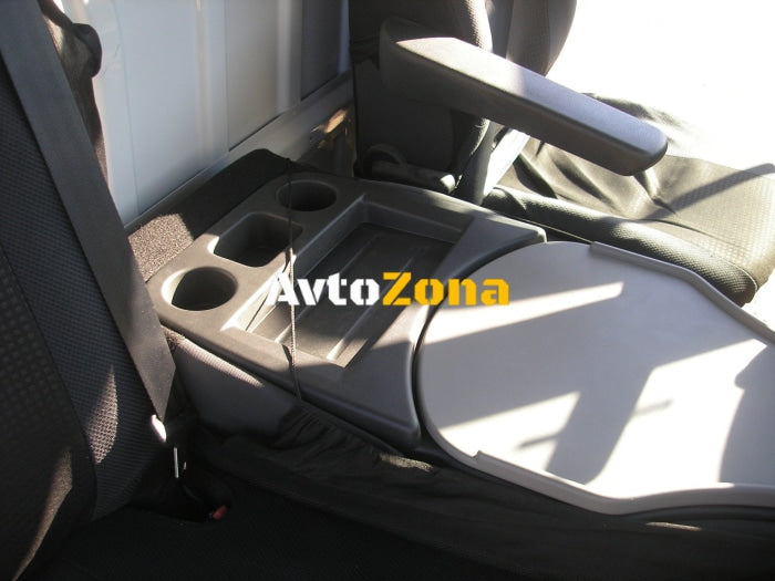 2 + 1 Комплект Луксозна Сиво-Черна Тапицерия Калъфи За Предни Седалки за Рено Мастер Renault Master 2009-2016 - Avtozona