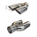 Двоен накрайник за ауспух – 215 мм