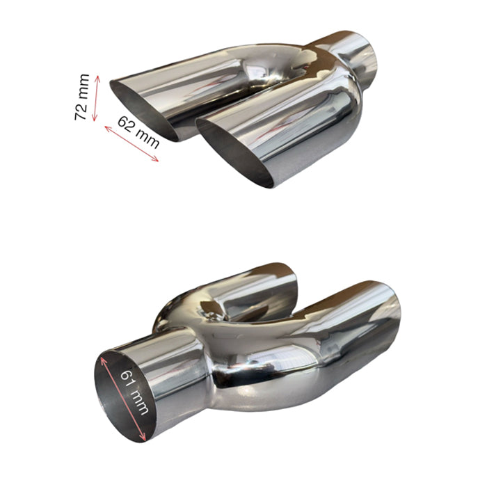 Двоен накрайник за ауспух – 215 мм