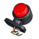 Комплект от 2 броя LED ЛЕД светодиодни габарити токоси рогче рогчета 12V-24V с три светлини бяла-жълта-червена