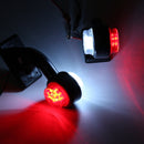Комплект от 2бр. LED Диодни Странични Рогчета Маркери Габарити За Камион Тир Ремарке Платформа 12V - 24V Бяло Червено