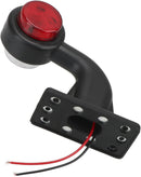 Комплект от 2бр. LED Диодни Странични Рогчета Маркери Габарити За Камион Тир Ремарке Платформа 12V - 24V Бяло Червено