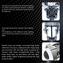 Комплект от 2бр. Bi-LED диодни лупи за вграждане във фарове с къси и дълги светлини 2.5 инча 80W 7000lm 12V