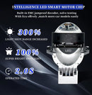 Комплект от 2бр. Bi-LED диодни лупи за вграждане във фарове с къси и дълги светлини 3 инча 120W 7500lm 12V +300% Яркост