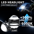 Комплект от 2бр. Bi-LED диодни лупи за вграждане във фарове с къси и дълги светлини 3 инча 120W 8000lm 12V +500% Яркост