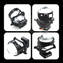 Комплект от 2бр. Bi-LED диодни лупи за вграждане във фарове с къси и дълги светлини 3 инча 120W 8000lm 12V +500% Яркост