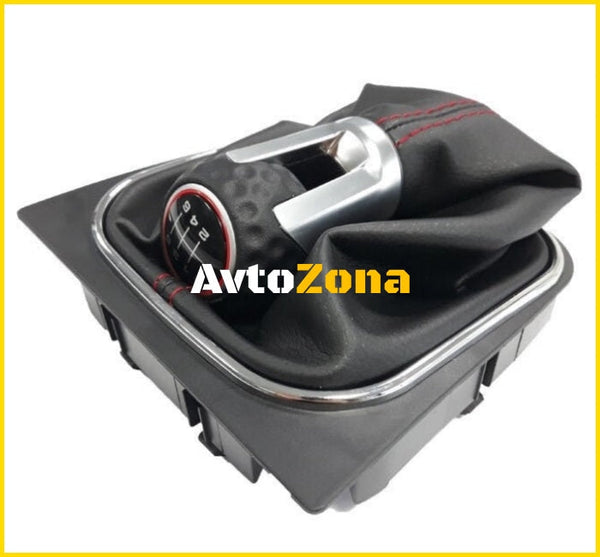 Топка за скоростен лост с маншон за VW Golf GTI 03-12- 6 скорости - Avtozona