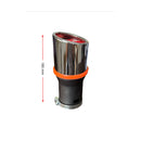 Овален накрайник за ауспух с червен акцент