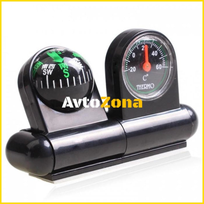 Компас с термометър - Avtozona