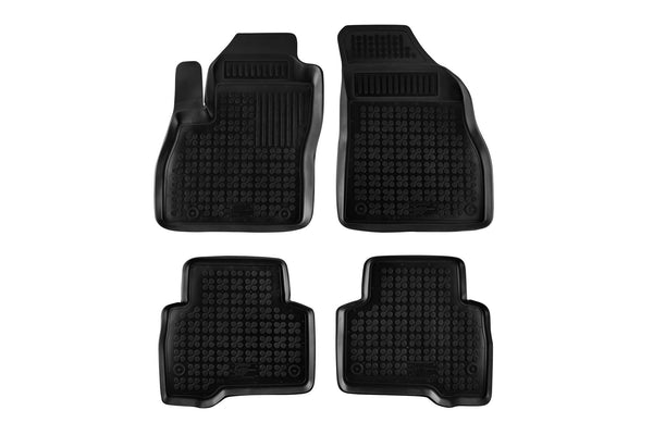 Гумени стелки Rezaw-Plast за Peugeot Bipper (2007–2016), 4 части, черни