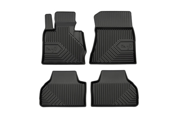 2.5D Гумени стелки Frogum №77 за BMW X4 F26 (2014–2018), 4 части, черни