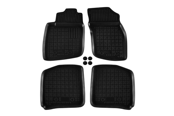 Гумени стелки Rezaw-Plast за Volvo S40 (1995–2004) – 4 части, черни