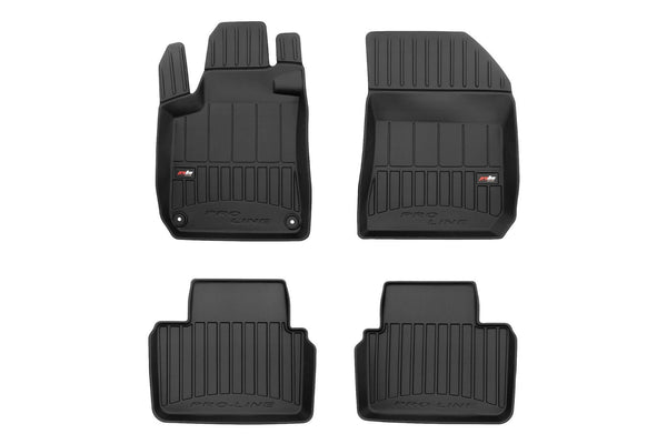 3D Гумени стелки Frogum за Peugeot 308 комби (2013–2021) – 4 части, ProLine серия, черни